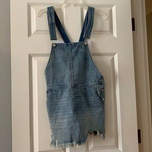 Free People overall dress denim jumper size 2